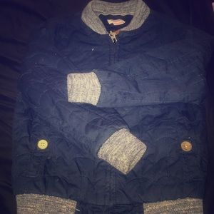 Blue spring jacket for a boy